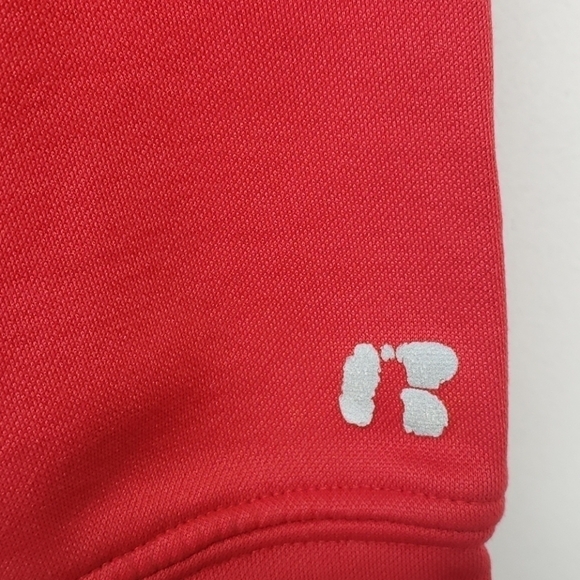 Y2k Russell Pouch Hoodie Georgia EXL Red Loved UC - Picture 3 of 13